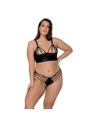 CONJUNTO DE 2 PEÇAS MALWIA BIKINI PRETO TAMANHO QUEEN PASSION
