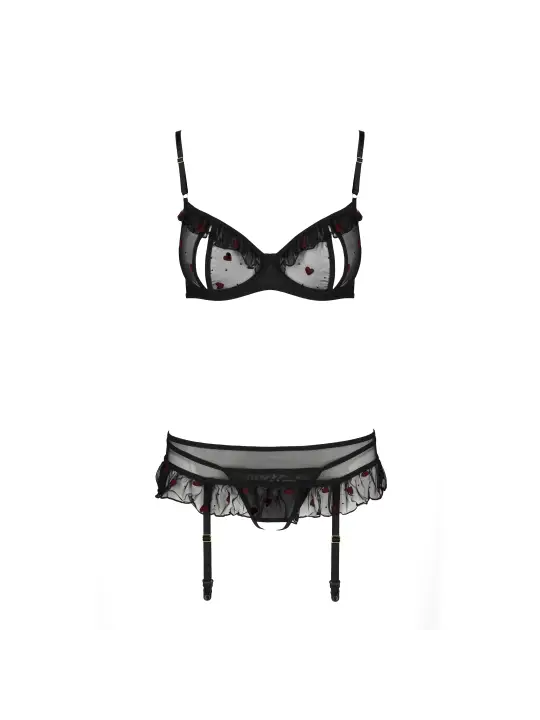 CONJUNTO DE 3 PEÇAS LOVELIA PRETO PASSION