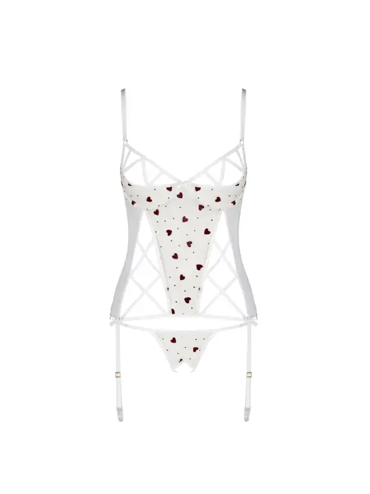 CORPETE E TANGA LOVELIA BRANCO PASSION