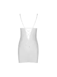 CAMISA DE NOITE E TANGA LOVELIA BRANCO PASSION