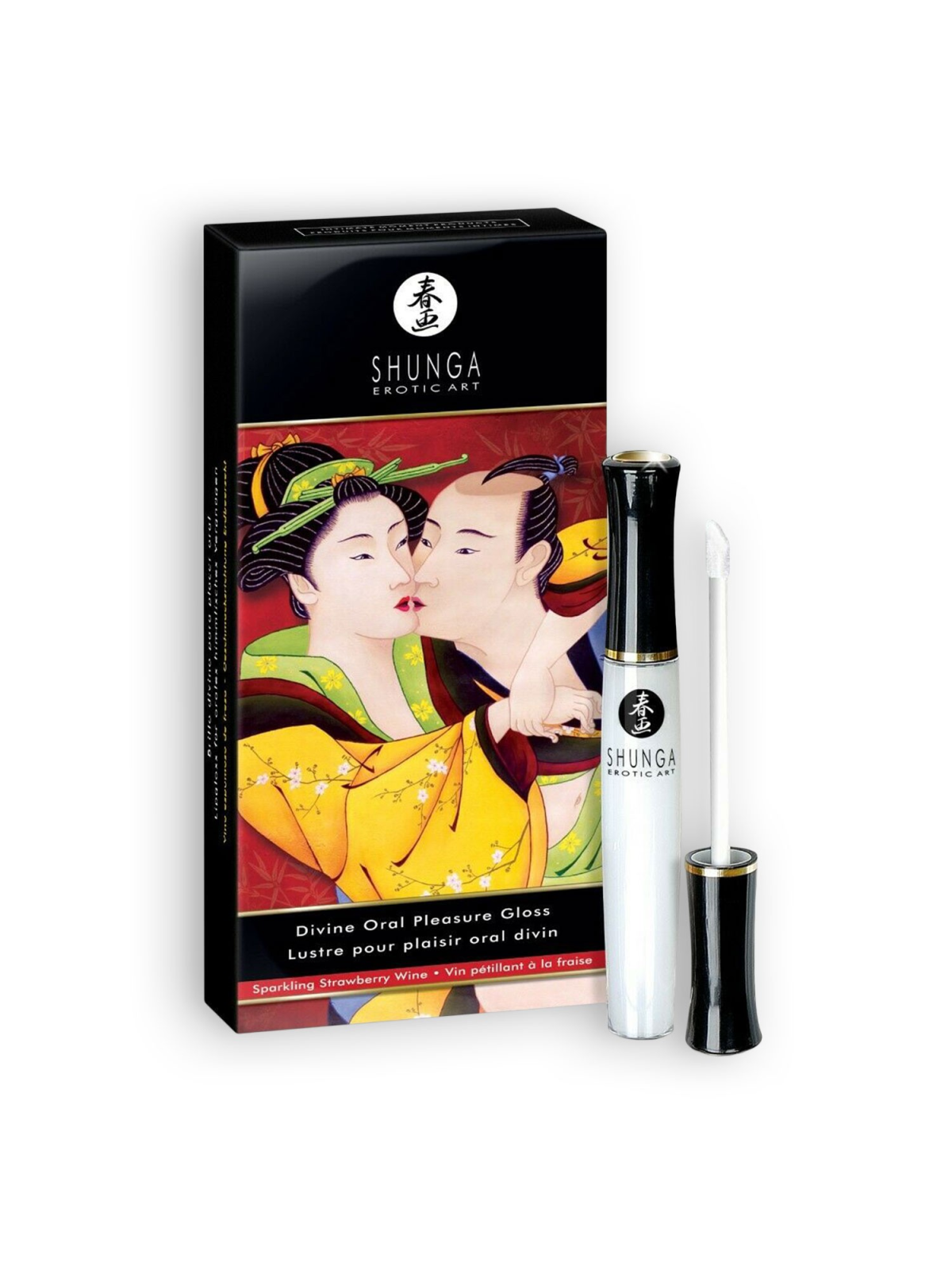 SHUNGA DIVINE ORAL PLEASURE GLOSS CHAMPANHE MORANGO 10ML