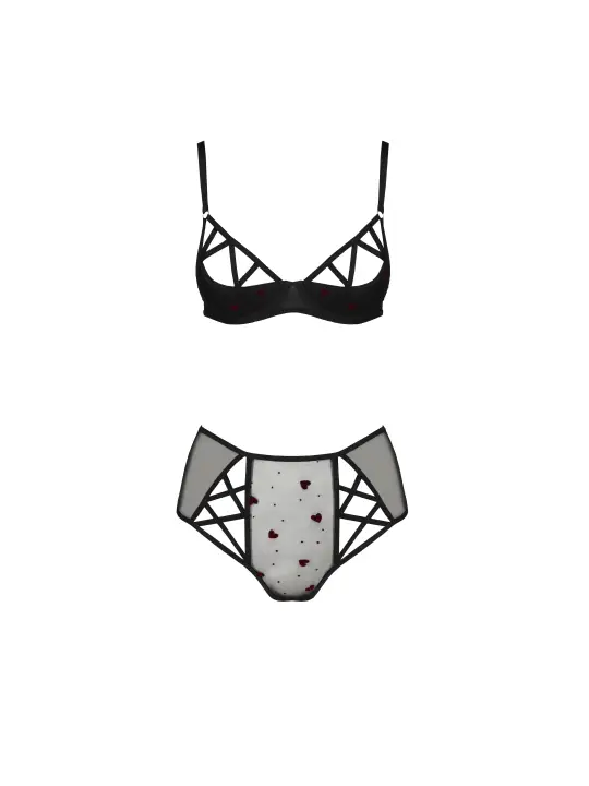 CONJUNTO DE 2 PEÇAS LOVELIA BIKINI PRETO PASSION