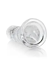 DILDO STRAIGHT REALISTIC CRYSTAL CLEAR 8 /20 CM TRANSPARENTE REALROCK