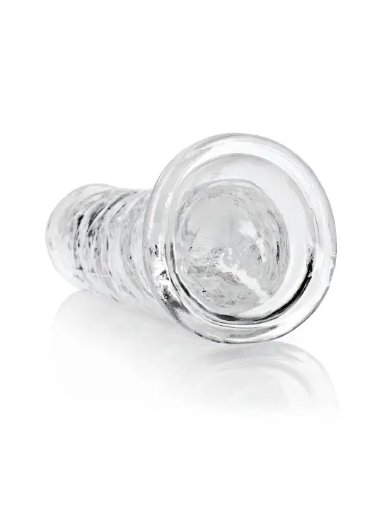 DILDO STRAIGHT REALISTIC CRYSTAL CLEAR 8 /20 CM TRANSPARENTE REALROCK