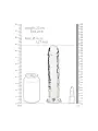 DILDO STRAIGHT REALISTIC CRYSTAL CLEAR 8 /20 CM TRANSPARENTE REALROCK