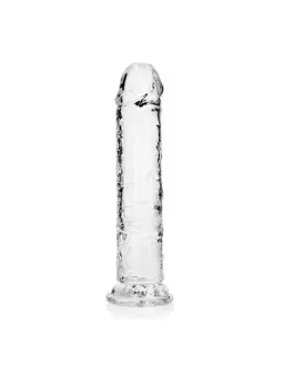 DILDO STRAIGHT REALISTIC CRYSTAL CLEAR 8 /20 CM TRANSPARENTE REALROCK