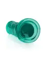 DILDO STRAIGHT REALISTIC CRYSTAL CLEAR 7 /18 CM VERDE REALROCK