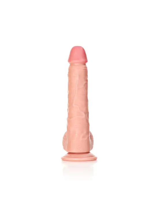 DILDO REALISTA COM TESTÍCULOS STRAIGHT 11 /28 CM FLESH REALROCK