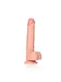 DILDO REALISTA COM TESTÍCULOS STRAIGHT 11 /28 CM FLESH REALROCK