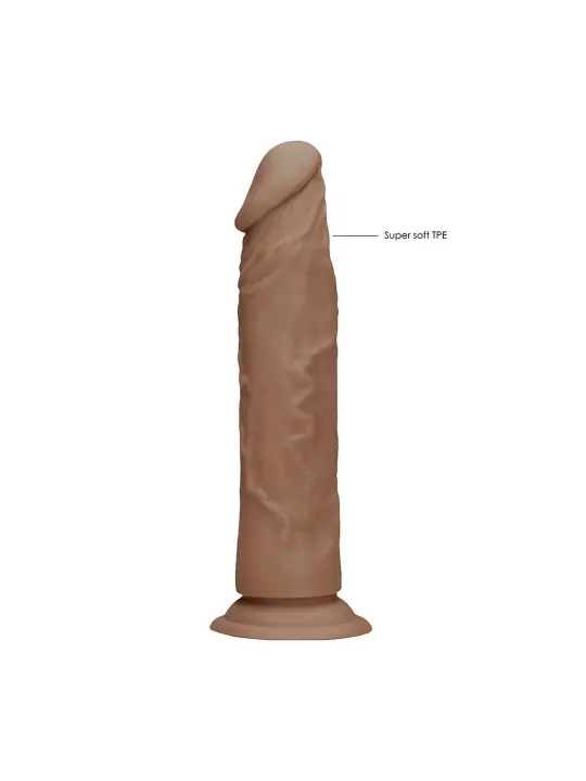 DILDO COM VENTOSA TAN 7 / 17 CM REALROCK