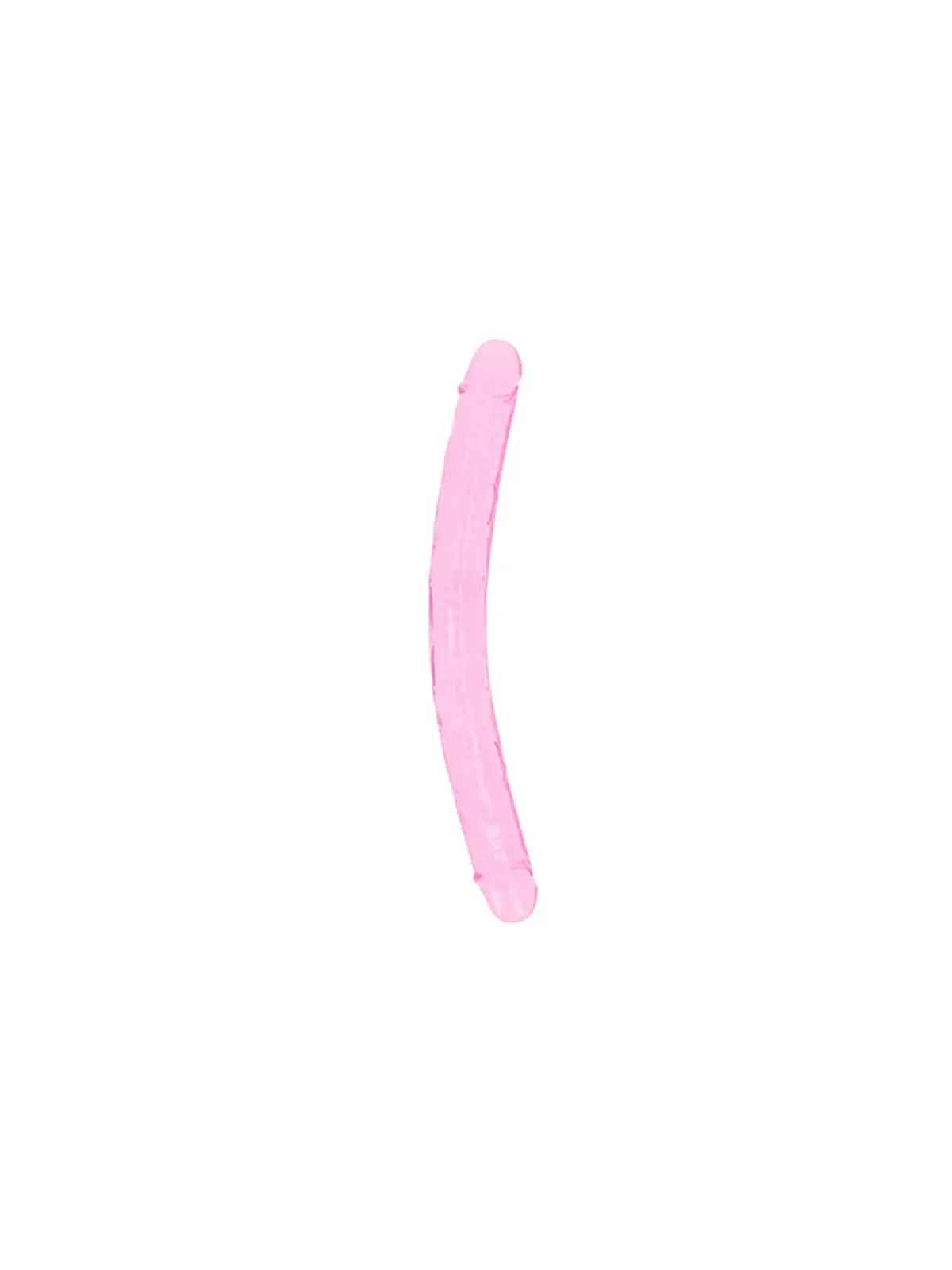 DILDO DUPLO CRYSTAL CLEAR 13 /34 CM ROSA REALROCK