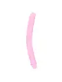 DILDO DUPLO CRYSTAL CLEAR 13 /34 CM ROSA REALROCK