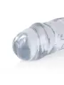 DILDO DUPLO CRYSTAL CLEAR 13 /34 CM  TRANSPARENTE REALROCK