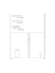 DILDO DUPLO CRYSTAL CLEAR 13 /34 CM  TRANSPARENTE REALROCK