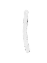 DILDO DUPLO CRYSTAL CLEAR 13 /34 CM  TRANSPARENTE REALROCK