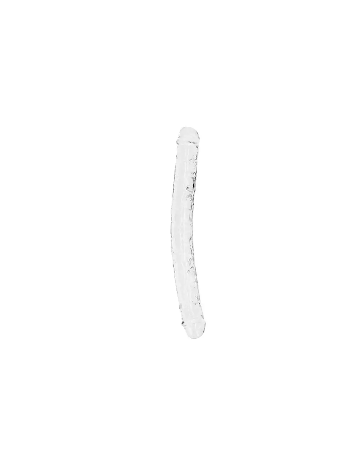 DILDO DUPLO CRYSTAL CLEAR 13 /34 CM  TRANSPARENTE REALROCK