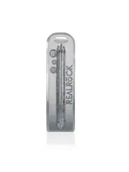 DILDO DUPLO CRYSTAL CLEAR 18 /45 CM TRANSPARENTE REALROCK