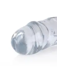 DILDO DUPLO CRYSTAL CLEAR 18 /45 CM TRANSPARENTE REALROCK