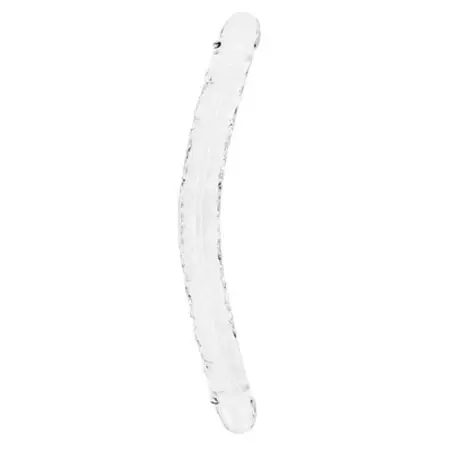 DILDO DUPLO CRYSTAL CLEAR 18 /45 CM TRANSPARENTE REALROCK