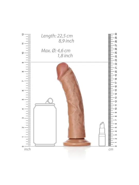 DILDO REALISTA CURVED 8 /20,5 CM REALROCK