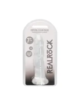 DILDO NON-REALISTIC CRYSTAL CLEAR 7 /17 CM REALROCK