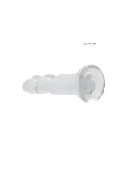 DILDO NON-REALISTIC CRYSTAL CLEAR 7 /17 CM REALROCK