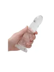 DILDO NON-REALISTIC CRYSTAL CLEAR 7 /17 CM REALROCK
