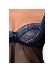CAMISA DE NOITE E TANGA GISELE PRETO PASSION