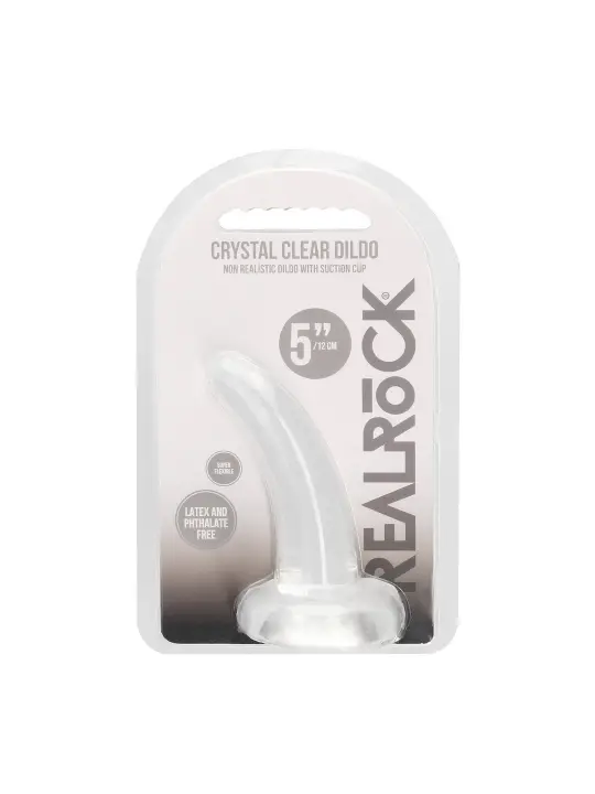 DILDO NON-REALISTIC CRYSTAL CLEAR 5 /11,5 CM REALROCK