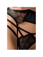 CONJUNTO DE 3 PEÇAS FLORIS PRETO PASSION