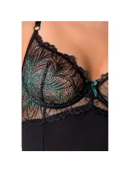 CORPETE E TANGA FLORIS PRETO PASSION