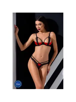 CONJUNTO DE 2 PEÇAS FEMMINA BIKINI VERMELHO DEVIL COLLECTION PASSION