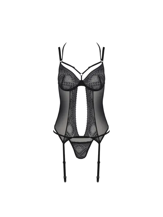 CORPETE E TANGA DROSERA PRETO ECO COLLECTION PASSION