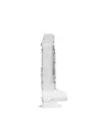 DILDO REALISTA COM TESTÍCULOS CRYSTAL CLEAR 8 /21CM REALROCK