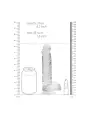 DILDO REALISTA COM TESTÍCULOS CRYSTAL CLEAR 8 /21CM REALROCK