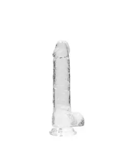 DILDO REALISTA COM TESTÍCULOS CRYSTAL CLEAR 8 /21CM REALROCK