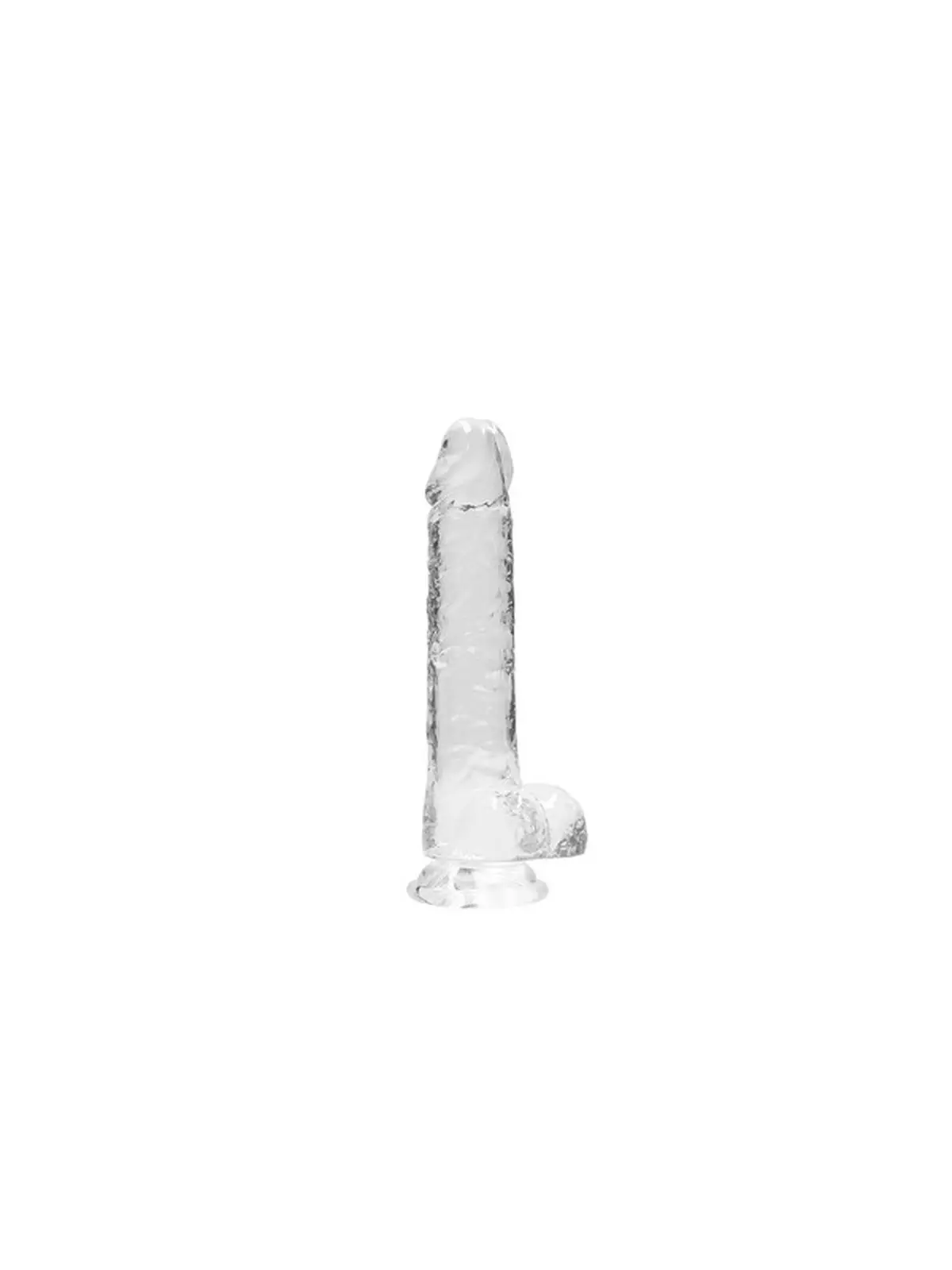 DILDO REALISTA COM TESTÍCULOS CRYSTAL CLEAR 8 /21CM REALROCK