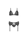 CONJUNTO DE 3 PEÇAS DELIENA PRETO PASSION