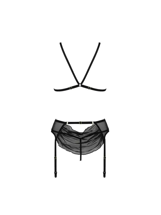 CONJUNTO DE 3 PEÇAS DELIENA PRETO PASSION