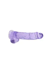 DILDO REALISTA COM TESTÍCULOS CRYSTAL CLEAR 9 /23 CM REALROCK