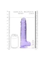 DILDO REALISTA COM TESTÍCULOS CRYSTAL CLEAR 9 /23 CM REALROCK
