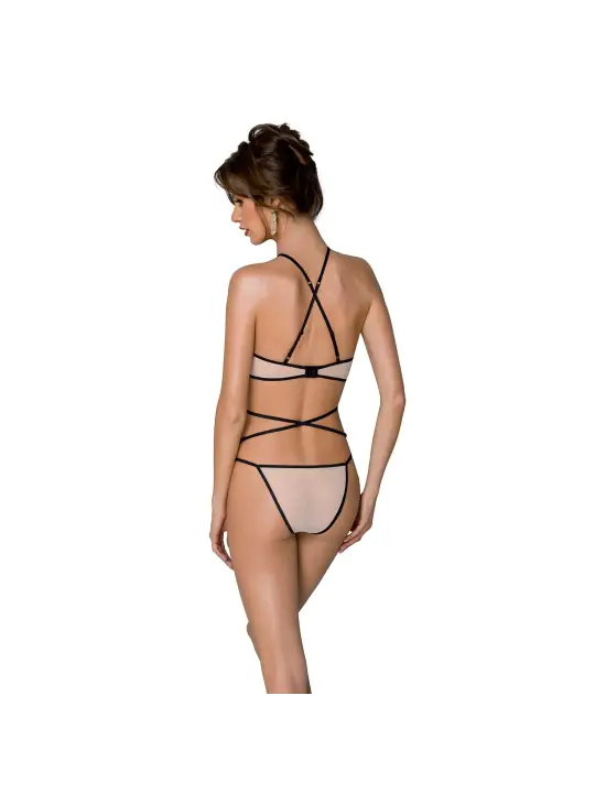 CONJUNTO DE 2 PEÇAS CHIKA BEGE DEVIL COLLECTION PASSION
