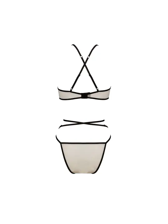 CONJUNTO DE 2 PEÇAS CHIKA BEGE DEVIL COLLECTION PASSION