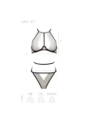 CONJUNTO DE 2 PEÇAS CHIKA BEGE DEVIL COLLECTION PASSION