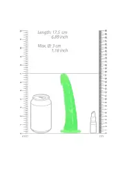 DILDO SLIM REALISTIC GLOW IN THE DARK 6'' / 15,5 CM REALROCK