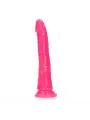 DILDO SLIM REALISTIC GLOW IN THE DARK 8'' / 20 CM ROSA REALROCK