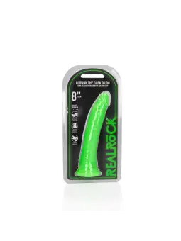 DILDO SLIM REALISTIC GLOW IN THE DARK 8'' / 20 CM REALROCK