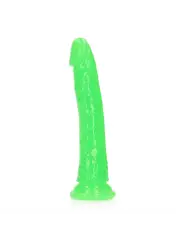 DILDO SLIM REALISTIC GLOW IN THE DARK 8'' / 20 CM REALROCK