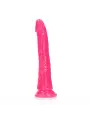 DILDO SLIM REALISTIC GLOW IN THE DARK 7'' / 18 CM ROSA REALROCK
