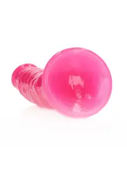 DILDO SLIM REALISTIC GLOW IN THE DARK 7'' / 18 CM ROSA REALROCK